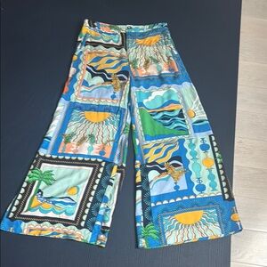 Maeve Anthropologie Summer Wide-Leg Pants, size 10